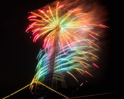 Eiffel Tower fireworks