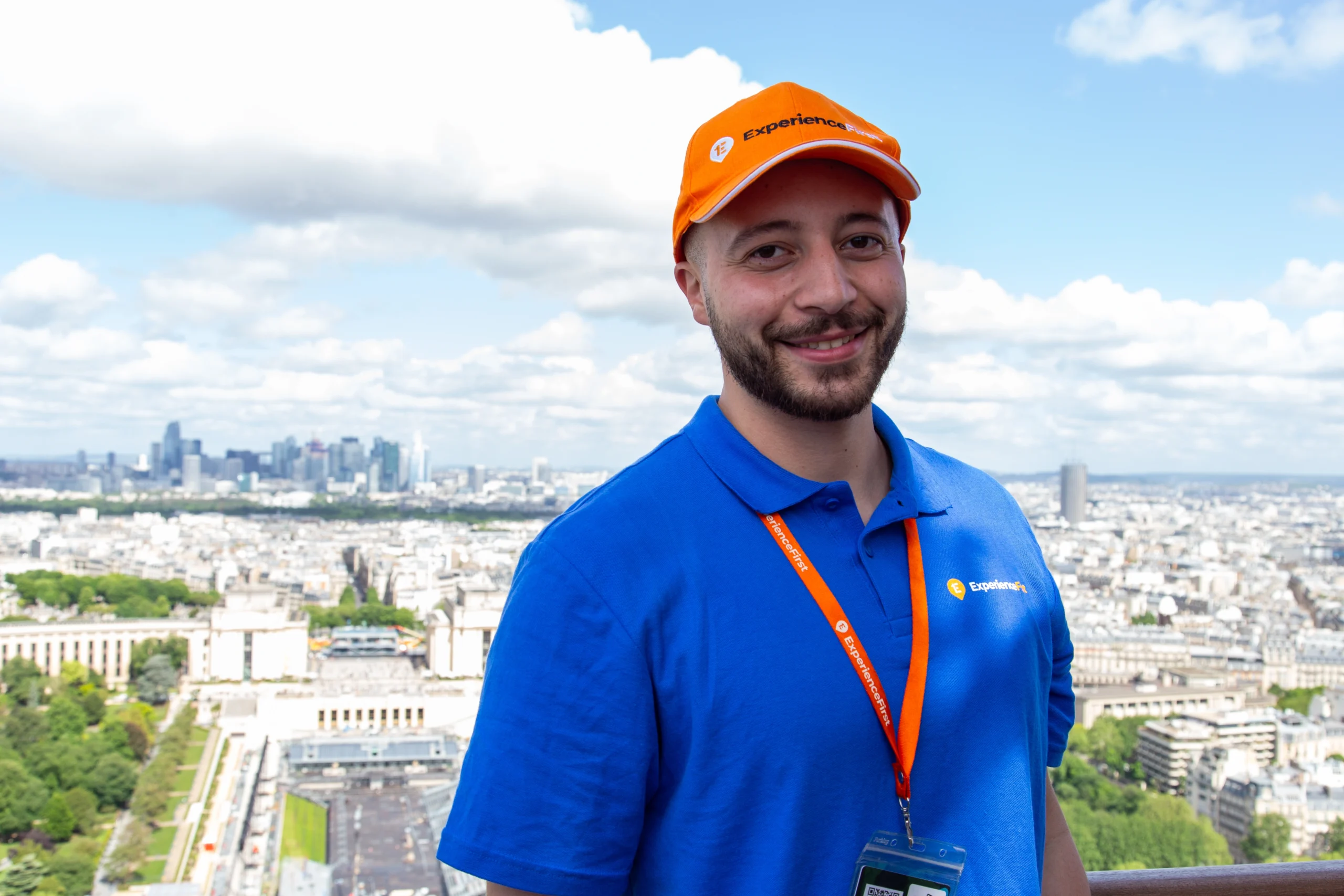 Guide Portrait with view from Eiffel Tower