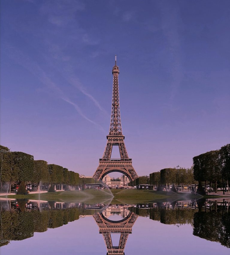Eiffel Tower in movies as seen from a distance
