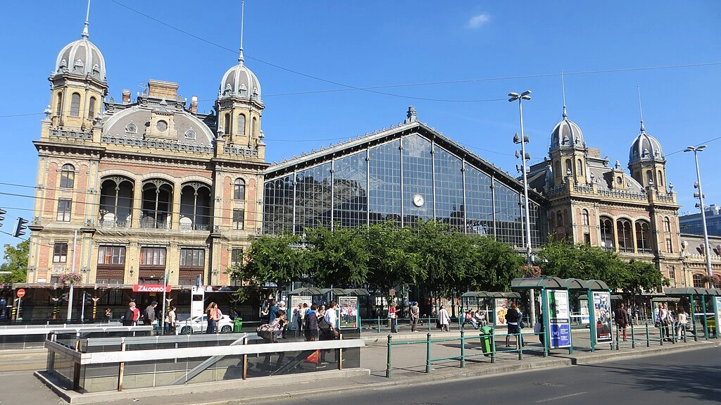 Budapest-Nyugati Station in Budapest, Hungary