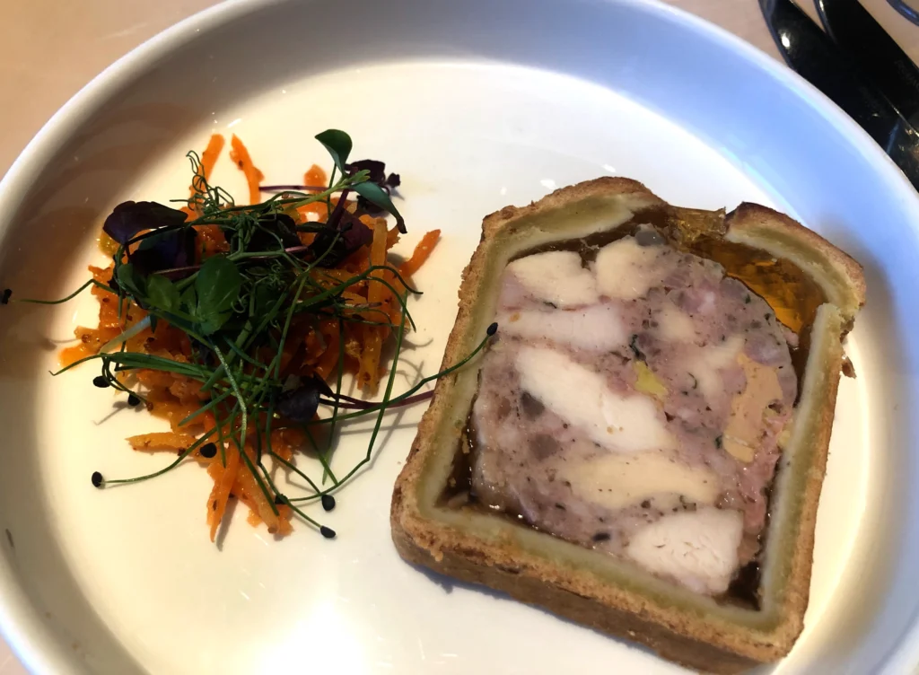 Pate en Croute appetizer at Madame Brasserie