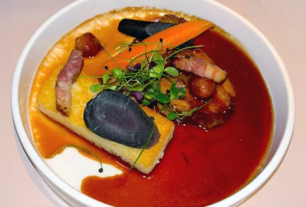 Veal at Madame Brasserie inside the Eiffel Tower