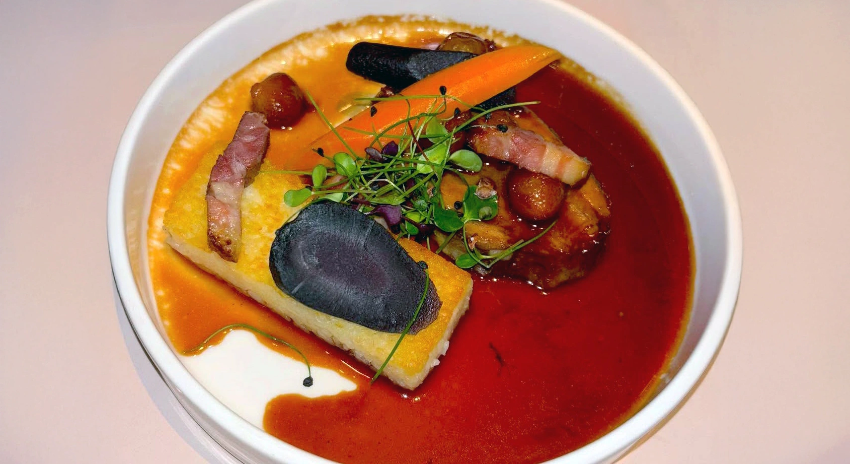 Veal at Madame Brasserie inside the Eiffel Tower