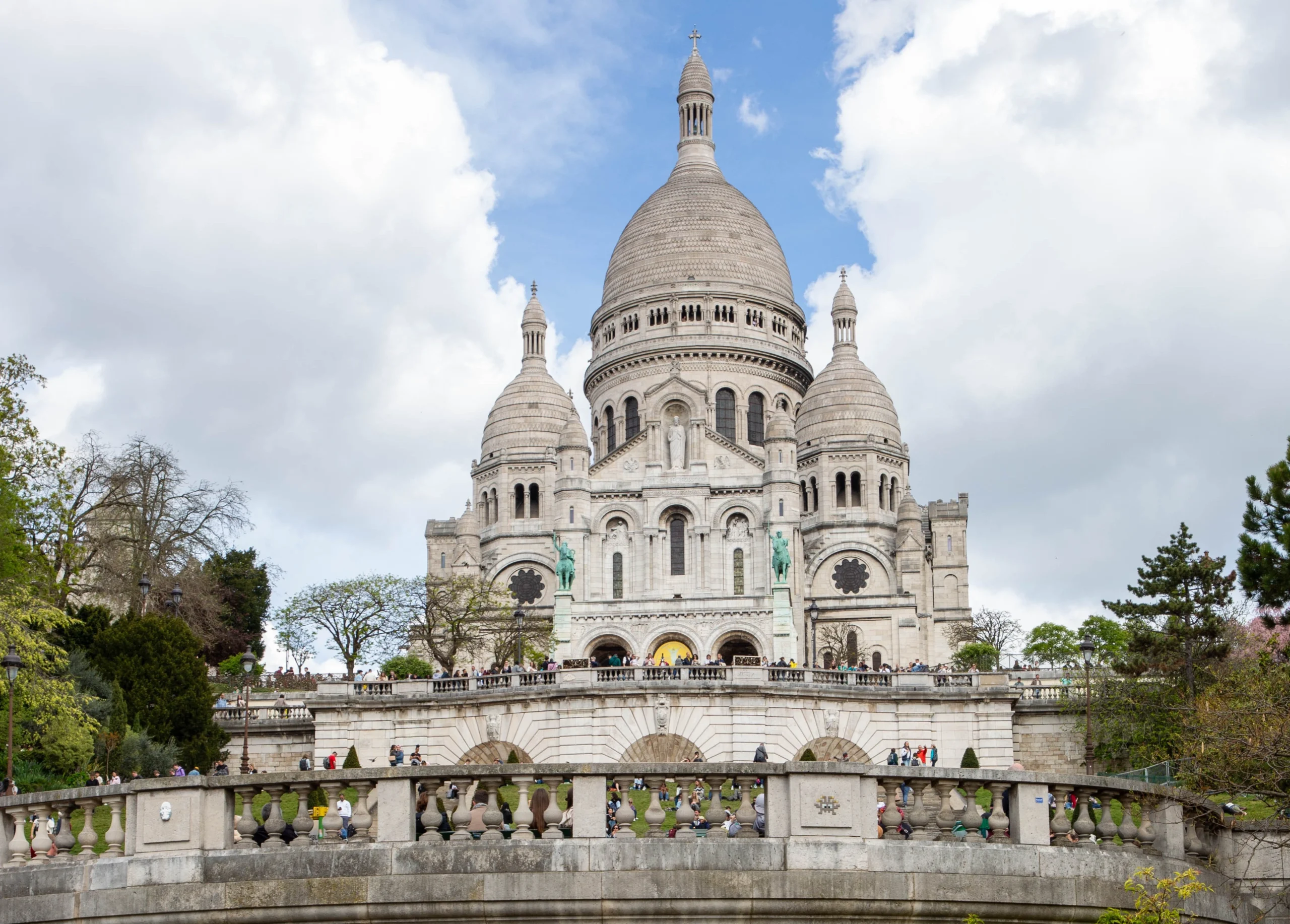 View of Sacre Couer Basilica during Paris private guided tour